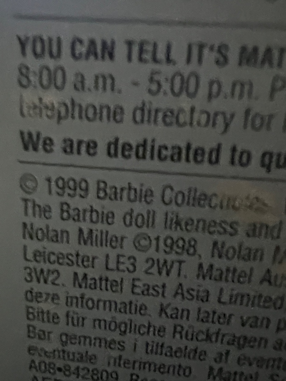 Nolan Miller Couture Collection Barbie Evening Illusion VNT - Picture 12 of 14